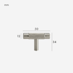 Barre a T in ottone zigrinato MANHATTAN