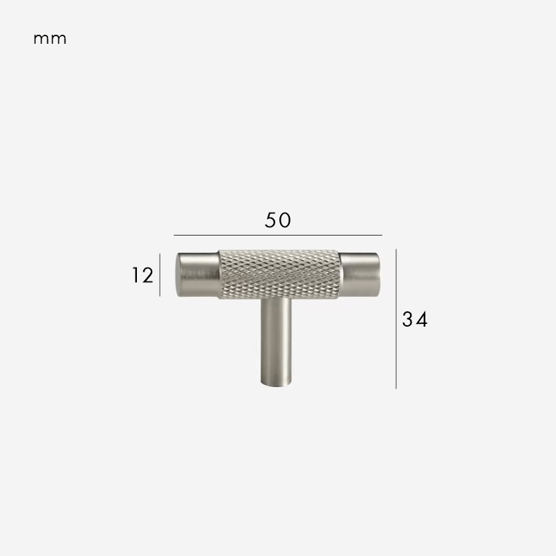 Barre a T in ottone zigrinato MANHATTAN