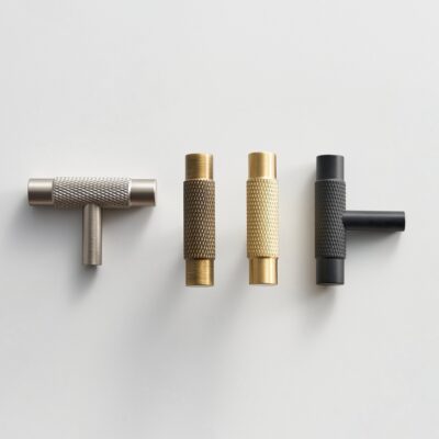 MANHATTAN Knurled Brass T - Bars - meraki.