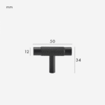 Barre a T in ottone zigrinato MANHATTAN