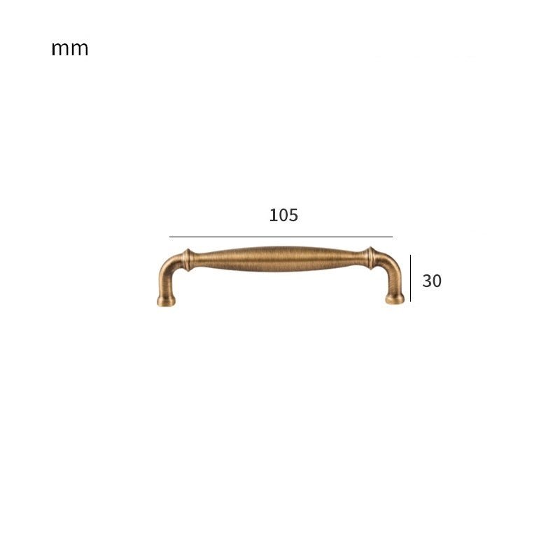 Maniglia MARA in ottone massiccio