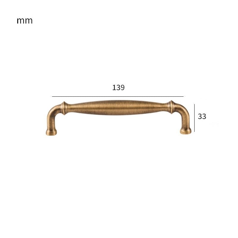 Maniglia MARA in ottone massiccio