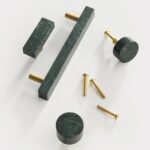 MARMER Tiradores de mármol macizo y latón