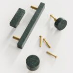 MARMER Tiradores de mármol macizo y latón