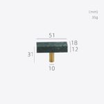 MARMER Barre en T en marbre massif et laiton