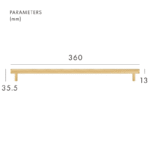 MAURITZ massief messing handgrepen