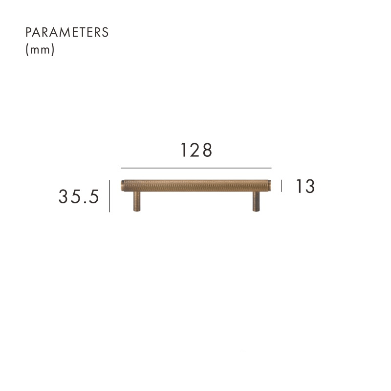 MAURITZ massief messing handgrepen