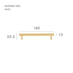 MAURITZ massief messing handgrepen