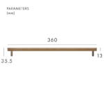 MAURITZ massief messing handgrepen