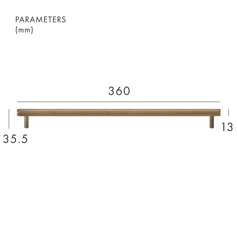 MAURITZ massief messing handgrepen