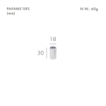 MAURITZ Massief messing knop