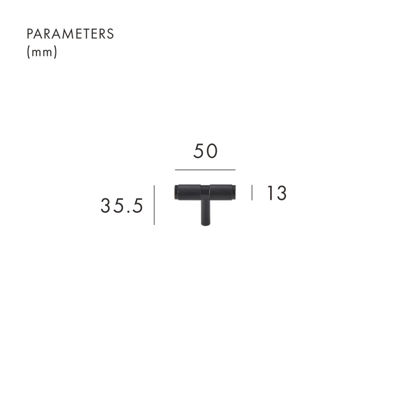 Barre en T en laiton massif MAURITZ