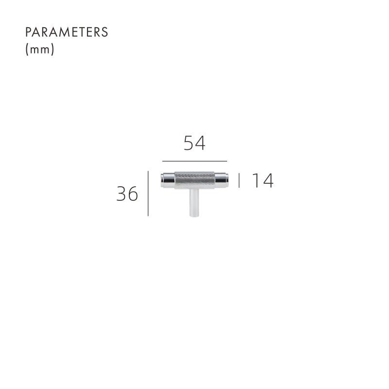 Barre en T en laiton massif MAURITZ