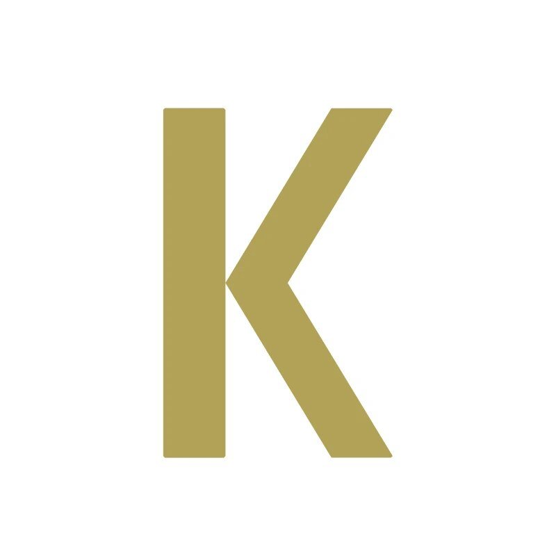 Caratteri METRO in ottone satinato