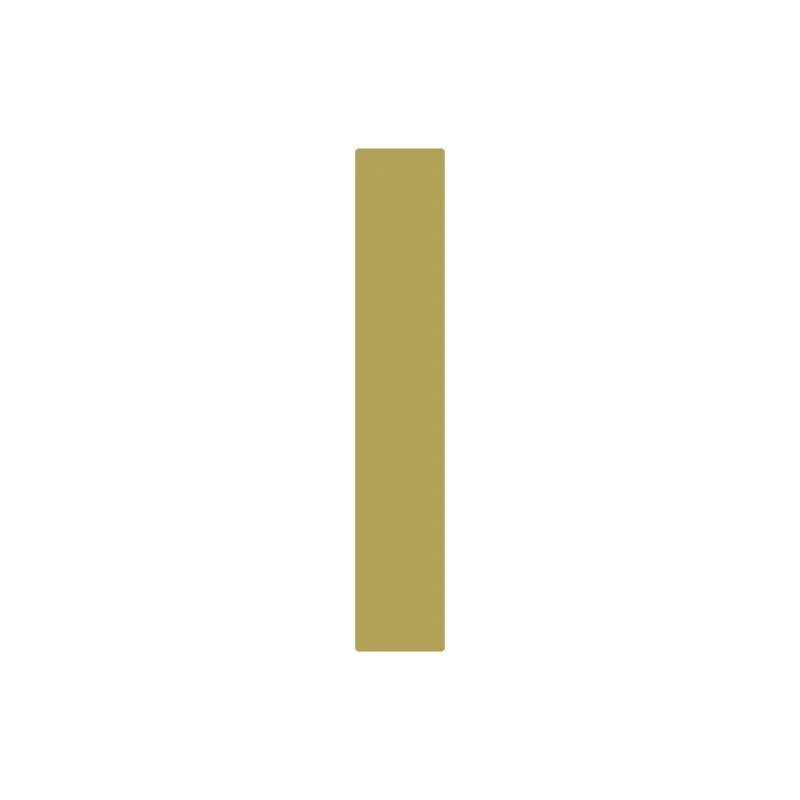 Caratteri METRO in ottone satinato