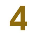 METRO Zahlen in Antik-Messing