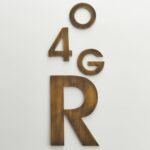 METRO Zahlen in Antik-Messing