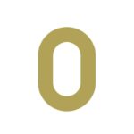 METRO-Zahlen aus satiniertem Messing