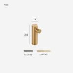 Crochets muraux en laiton MODULA