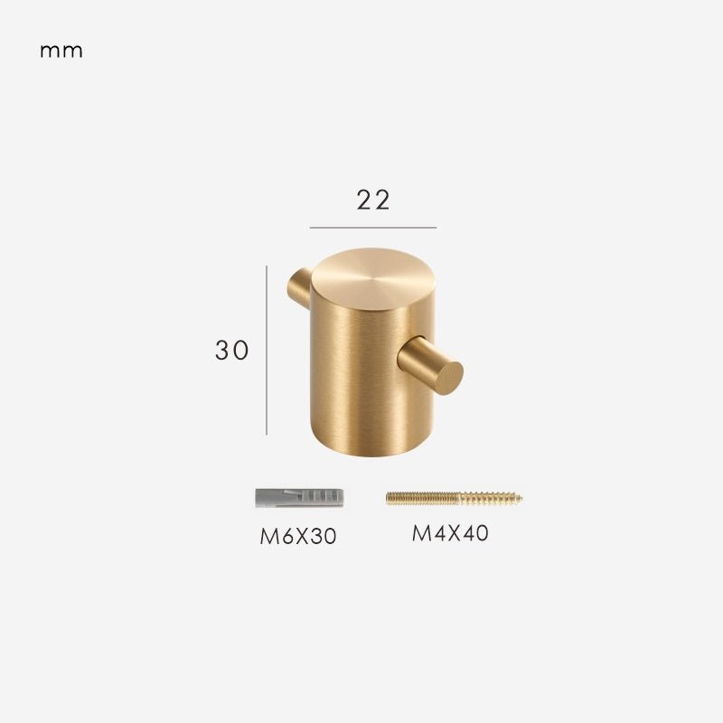 MODULA Crochets muraux en laiton 12 Crochets muraux en laiton MODULA