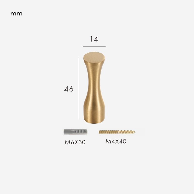 MODULA Crochets muraux en laiton 10 Crochets muraux en laiton MODULA