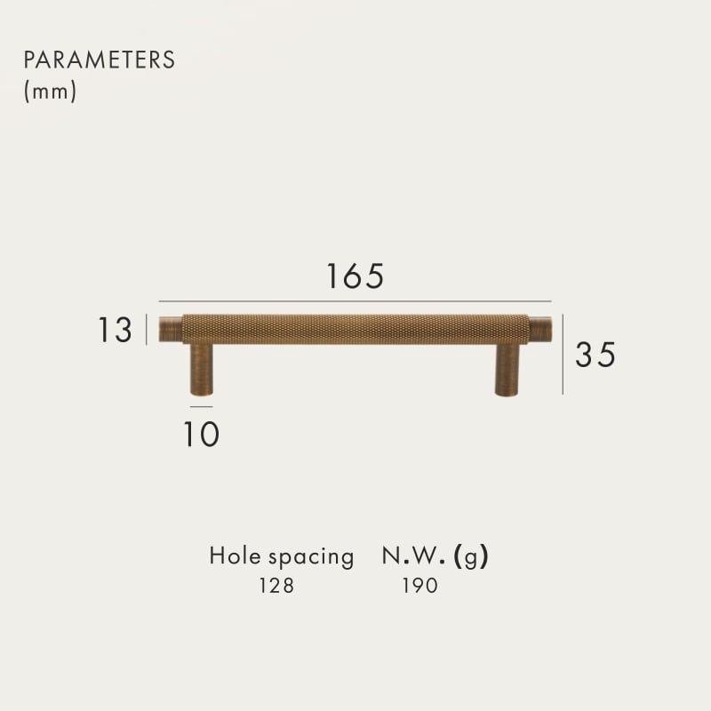 Manillas MORFI de latón macizo