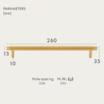 Manillas MORFI de latón macizo