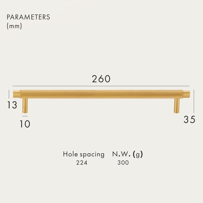 Manillas MORFI de latón macizo