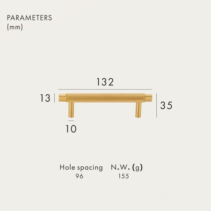 Manillas MORFI de latón macizo