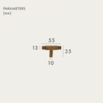 Barre a T in ottone massiccio MORFI