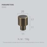 NECTA Messing knoppen