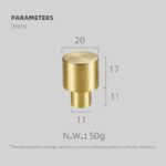 NECTA Messing knoppen