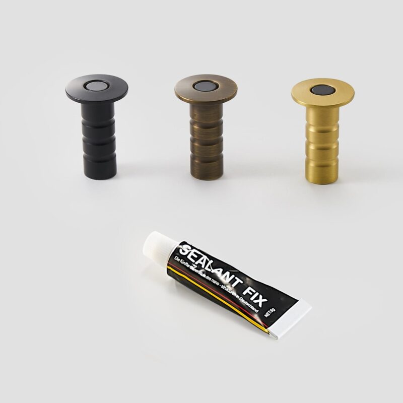 Fermaporta magnetico NEMA in ottone (polvere senza zoccolo)