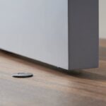 Fermaporta magnetico NEMA in ottone (polvere senza zoccolo)