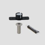 Fermaporta magnetico NEMA in ottone (polvere senza zoccolo)