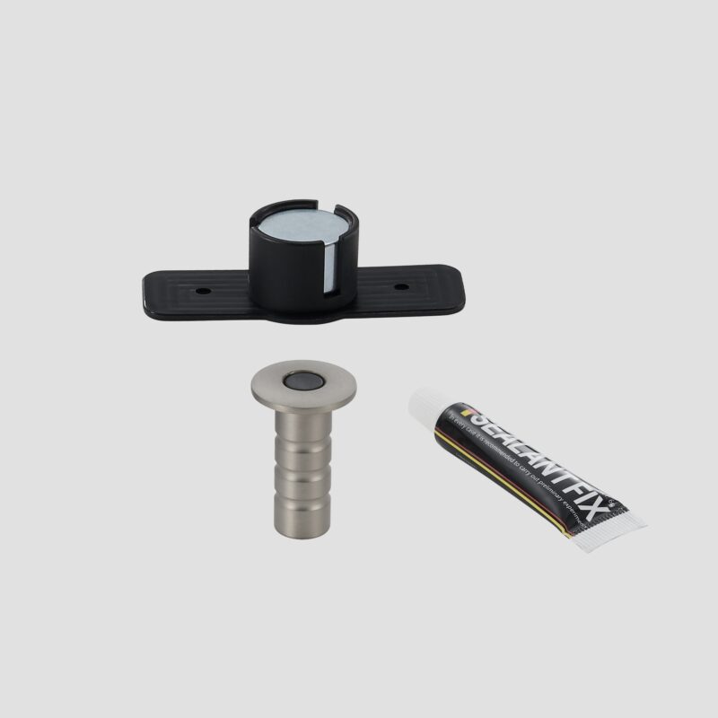 Fermaporta magnetico NEMA in ottone (polvere senza zoccolo)