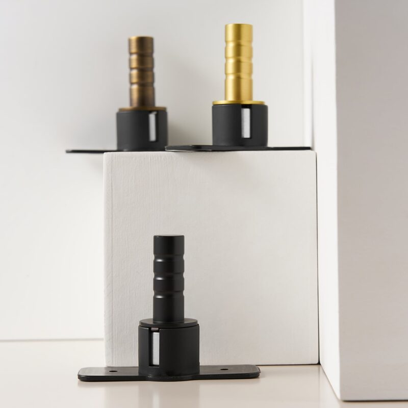 Fermaporta magnetico NEMA in ottone (polvere senza zoccolo)