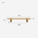 NOVA Tirador de latón macizo