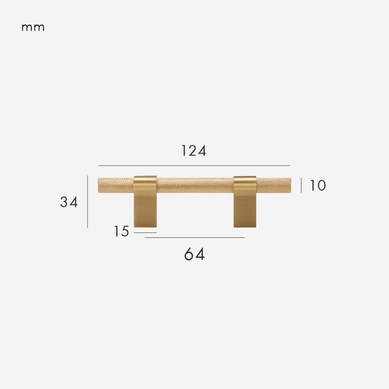 NOVA Tirador de latón macizo