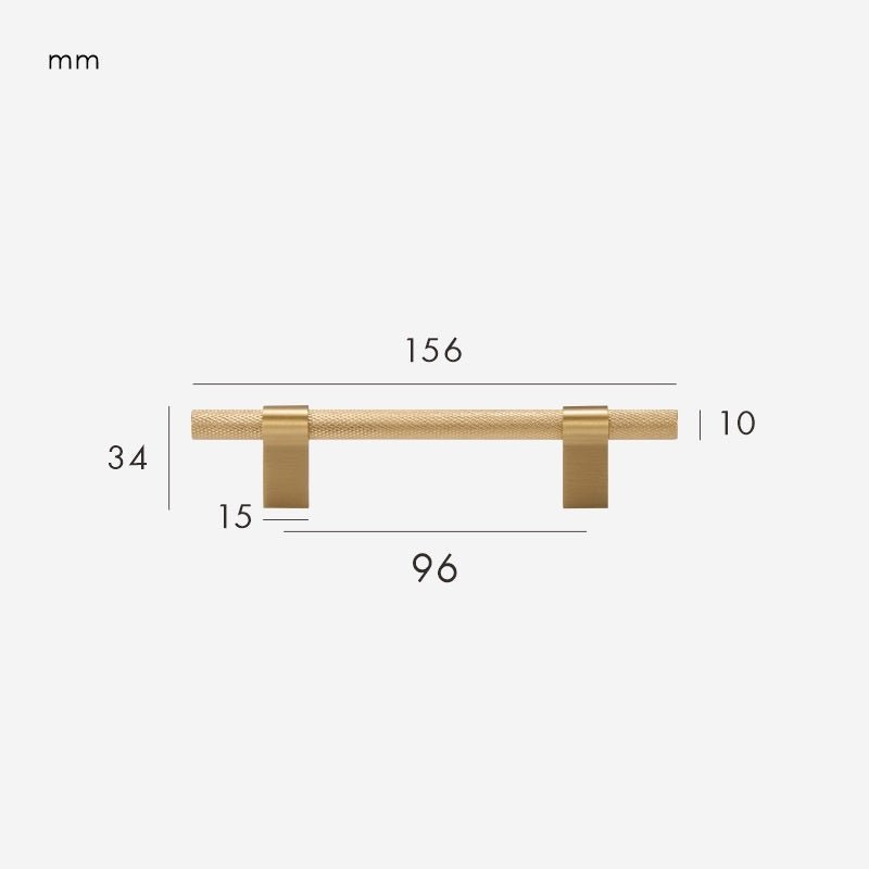 NOVA Tirador de latón macizo