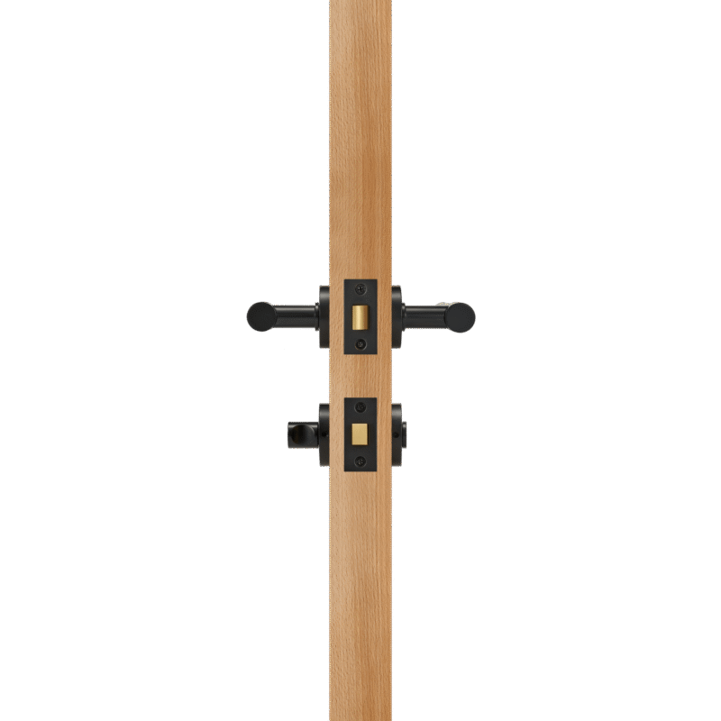 NOVUS Massiv-Messing-Türgriffe & Schloss-Set