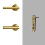 NOVUS Massiv-Messing-Türgriffe & Schloss-Set