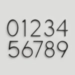 OBRE Numeri civici neri