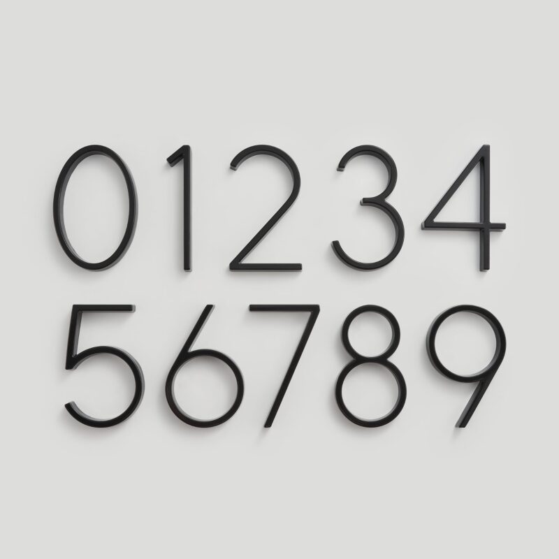 OBRE Numeri civici neri