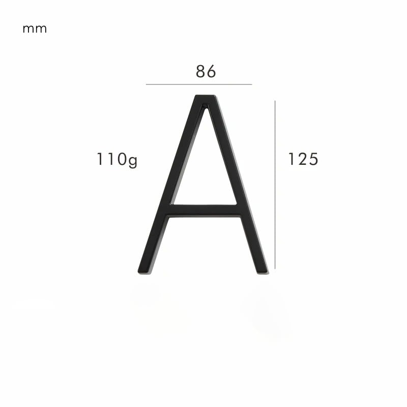 OBRE Numeri civici neri
