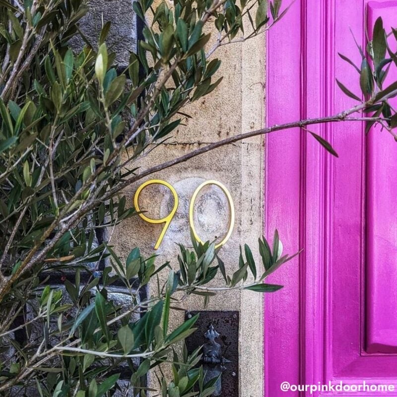 OBRE Satin Brass House Numbers