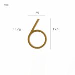 OBRE Satin Brass House Numbers