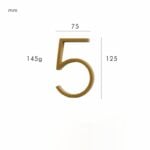 OBRE Satin Brass House Numbers