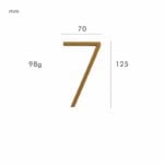 OBRE Satin Brass House Numbers