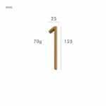 OBRE Satin Brass House Numbers